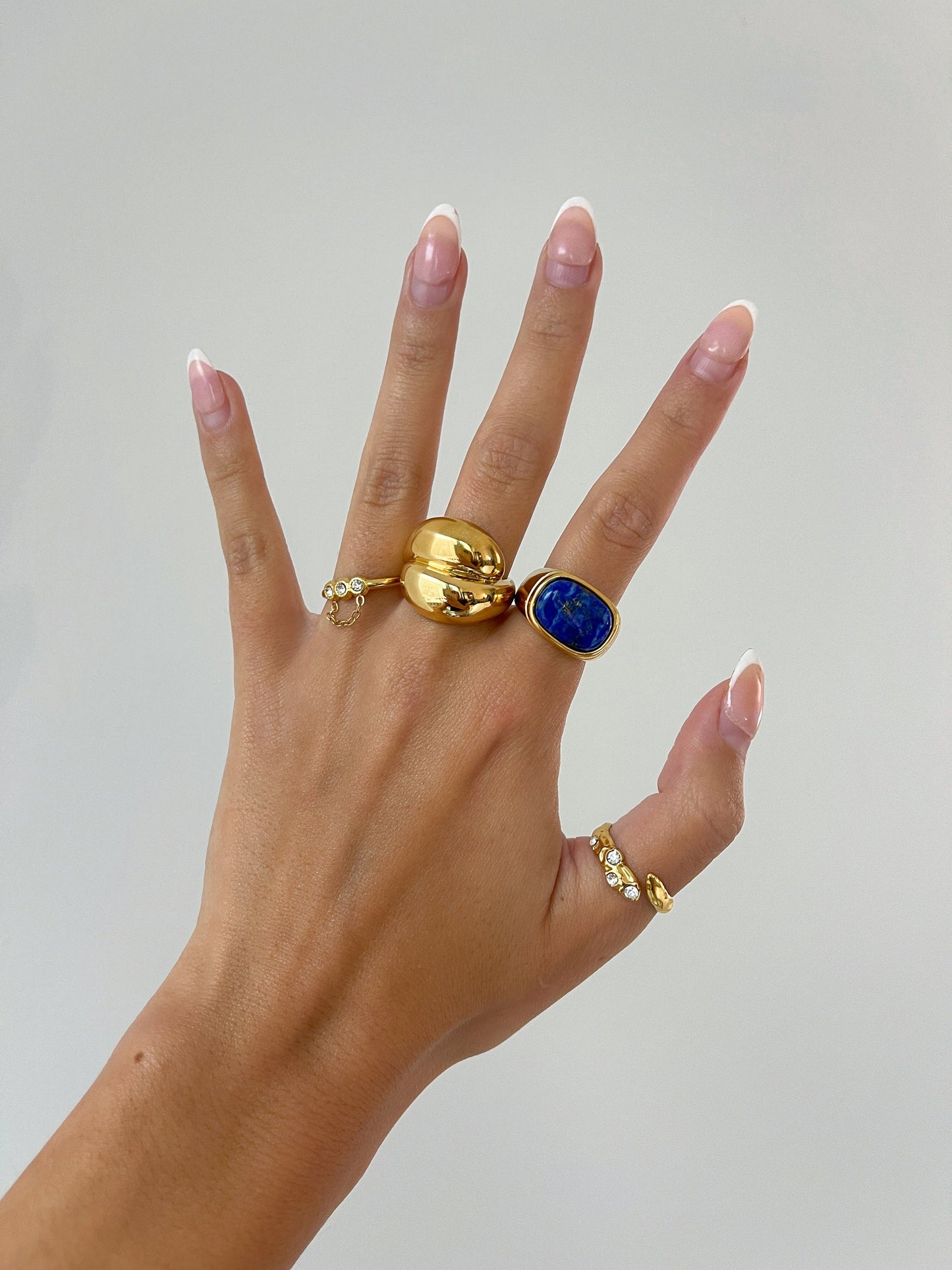 Bubble Gold Dome Ring