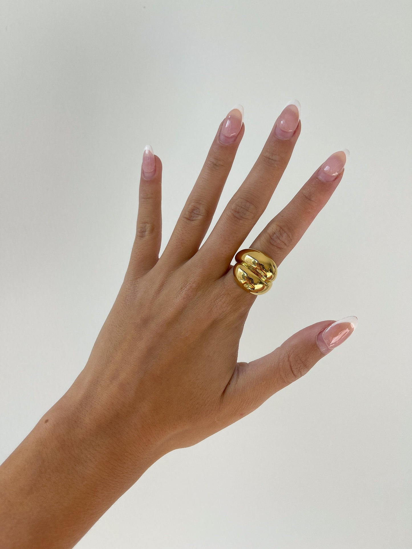 Bubble Gold Dome Ring