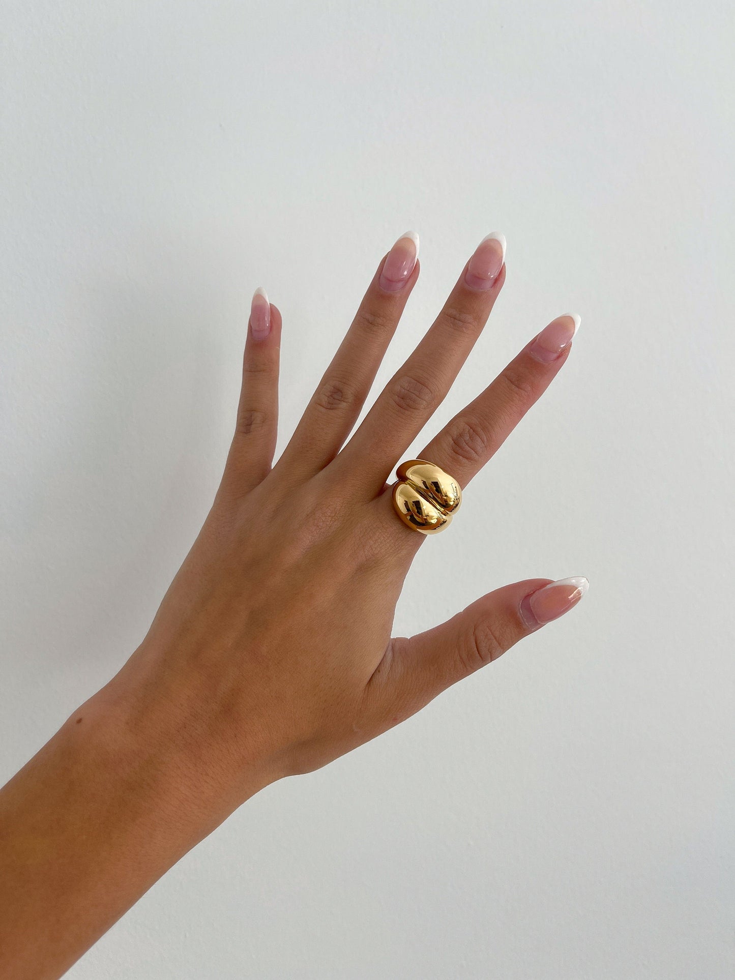 Bubble Gold Dome Ring