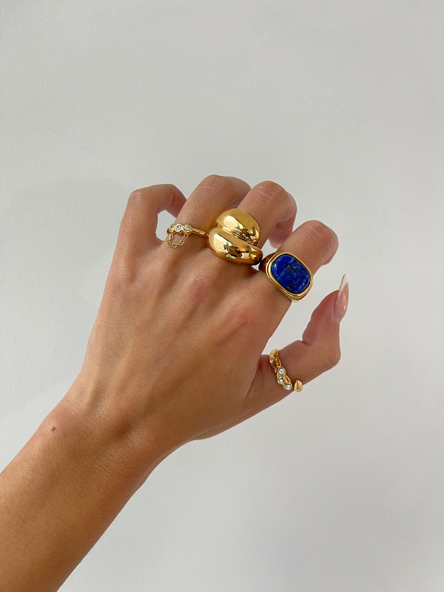 Bubble Gold Dome Ring