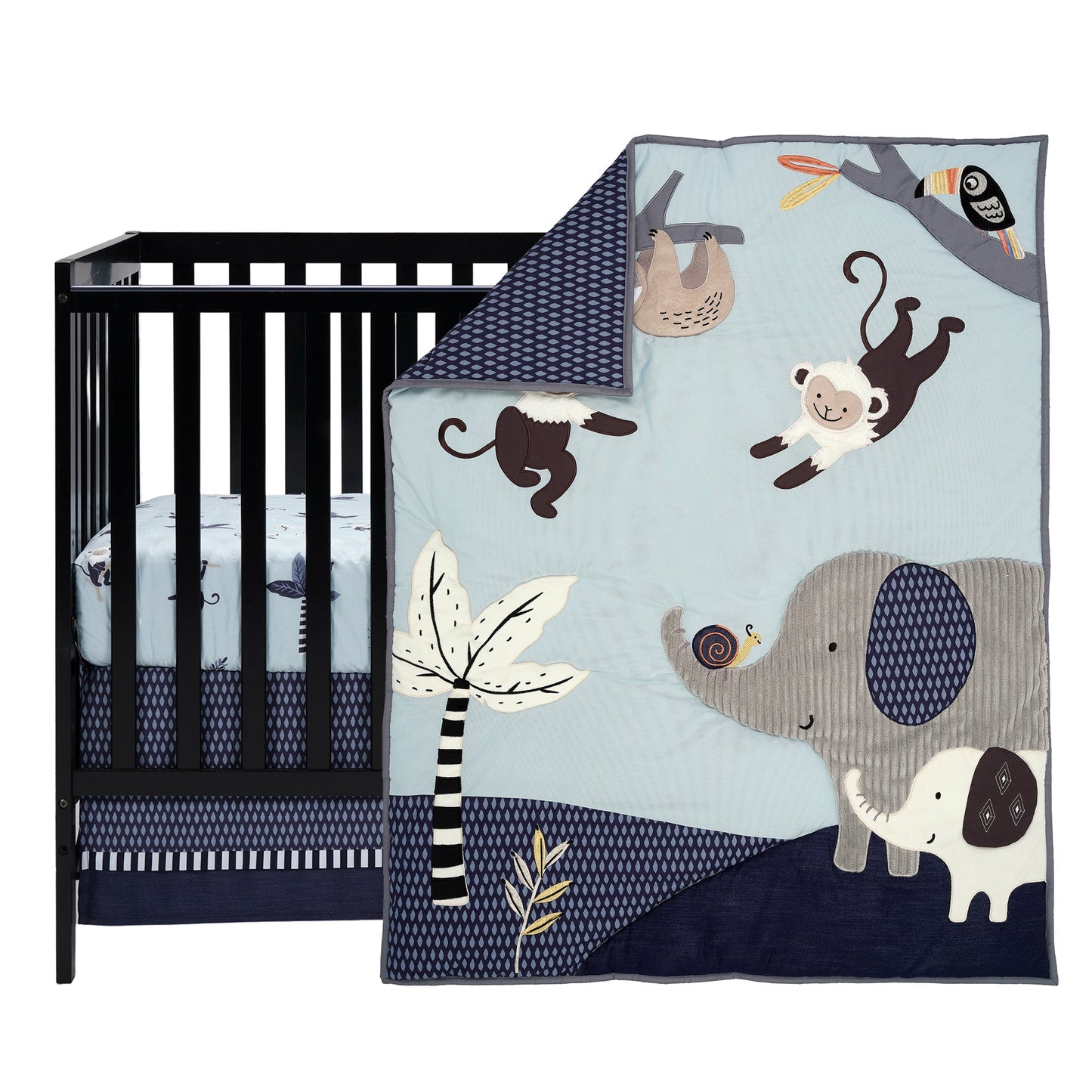 Jungle Party 3-Piece Crib Bedding Set