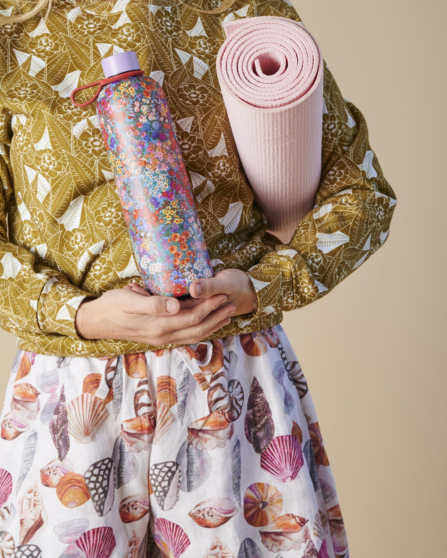 Forever Floral Blue Drink Bottle