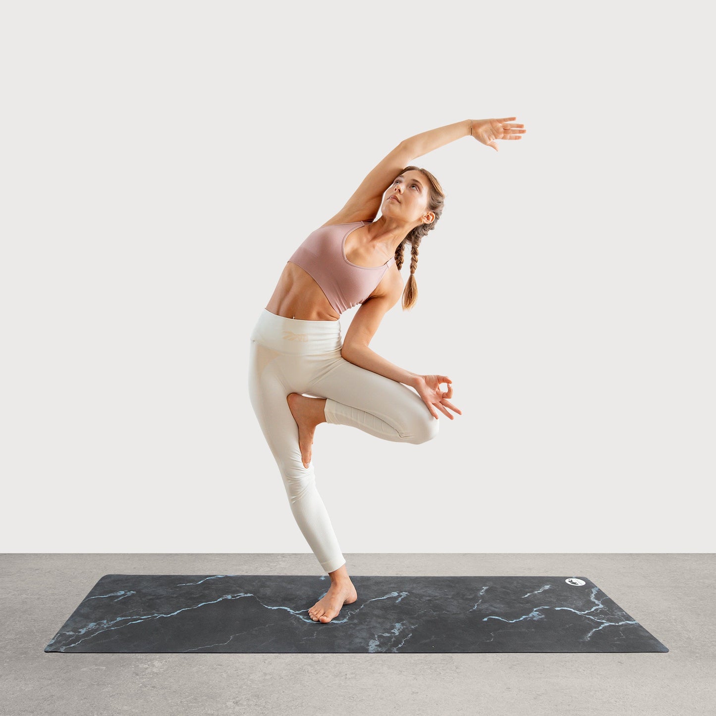 All-In-One Yogamatte Black Marble