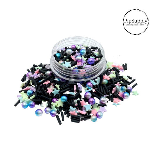 Midnight Stars and Sprinkles Clay Slices Mix - 1 OUNCE