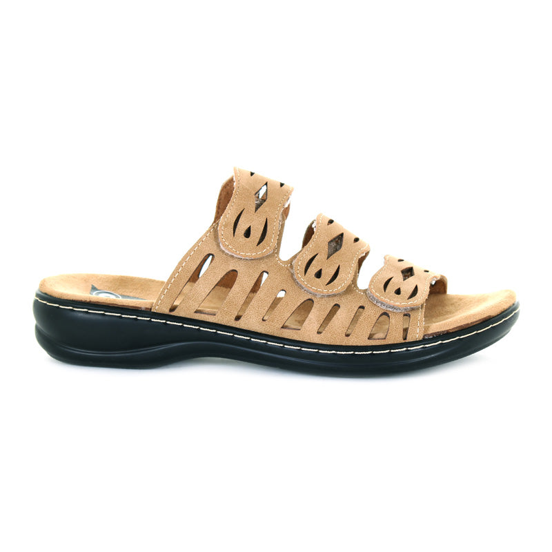 Womens Daisy 3 Strap Velcro Sandal