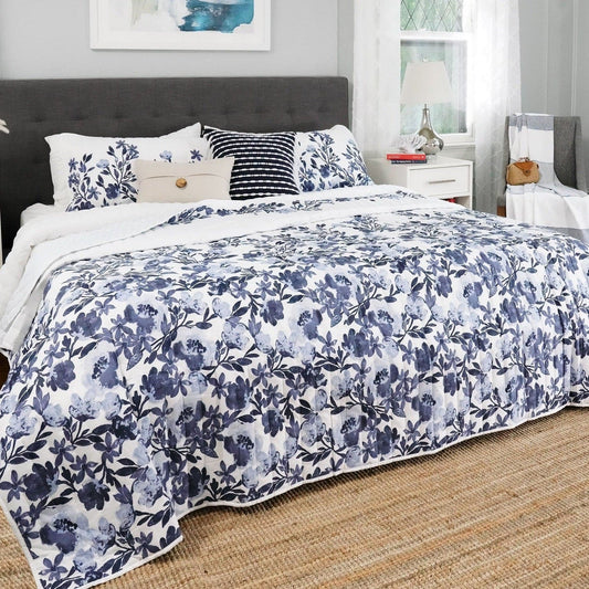 Bedding Bundle: Tanisha Quilt Set + Crinkle Textured Dobby Comforter Set