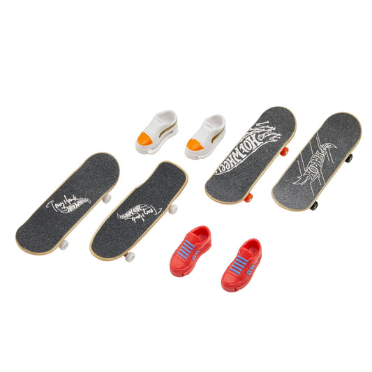 Hot Wheels Skate Vehículo de Juguete Multipack de Tony Hawk I de Patinetas con Tenis