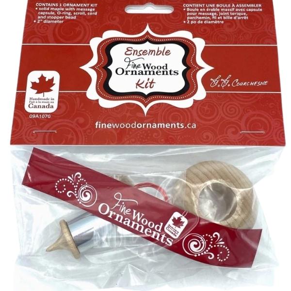 Wooden Time Capsule Ornament DIY Kit